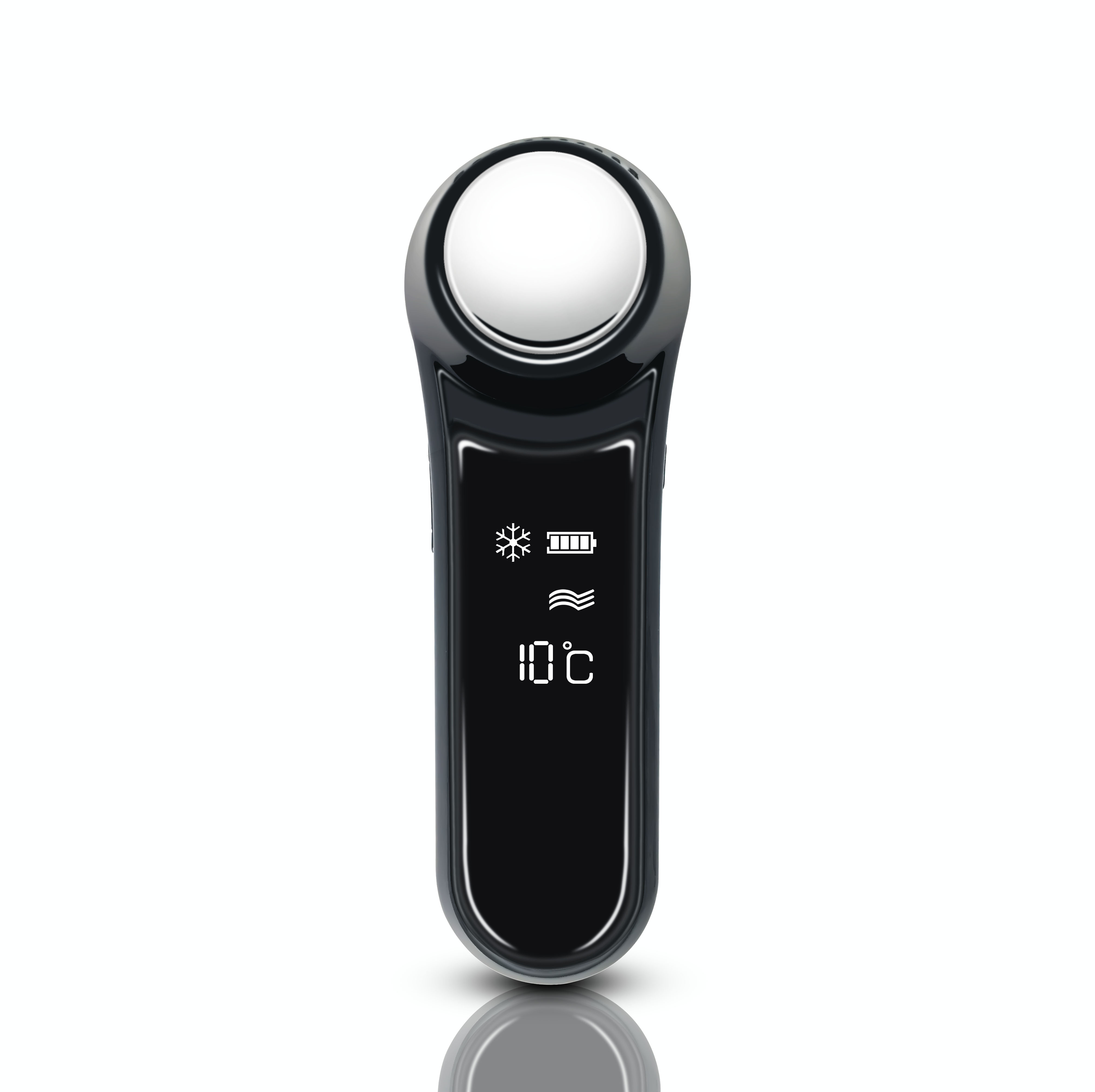2021 Rechargeable Hot Cold Hammer Beauty Device Warm and Cooling Facial Massager Electric vibrating head massager