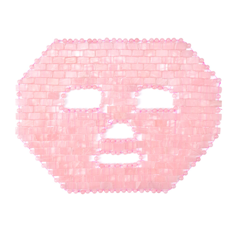 Rose quartz facial mask for skin care