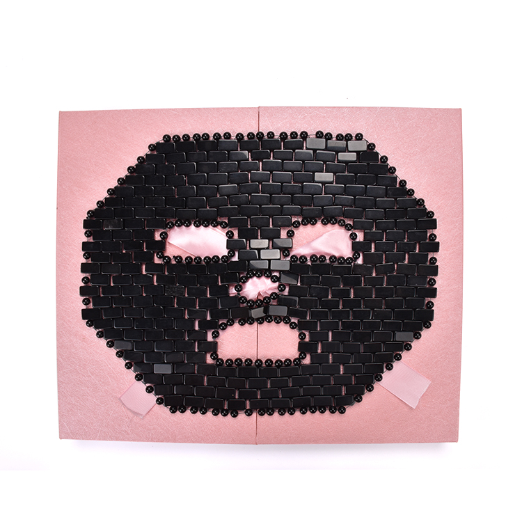 Luxury black obsidian facial cooling mask for Relieve and calm skin in beauty salon