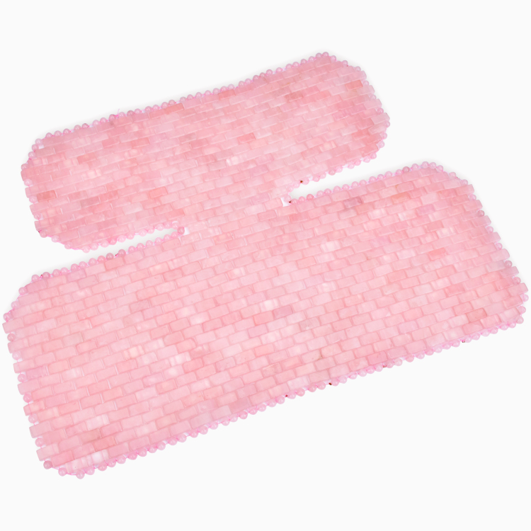 Natural Crystal Cooling Sleep Smooth,Rose Quartz Jade neck shoulder mask for skin Beauty