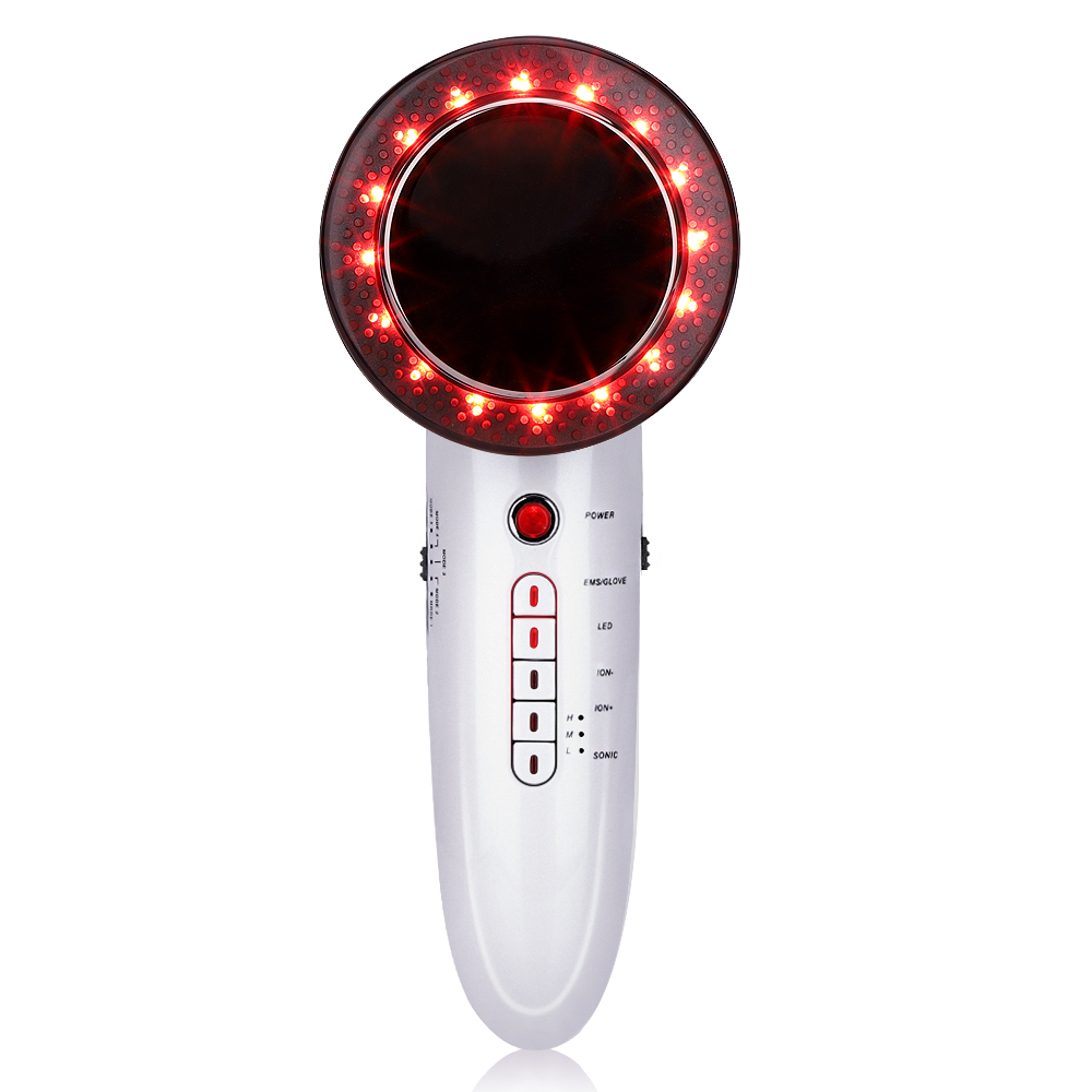 Home Use LED fitness Ultrasonic EMS Body Slimming Massage Anti Cellulite Therapy Beauty Machine Fat Burning Device 6 in 1